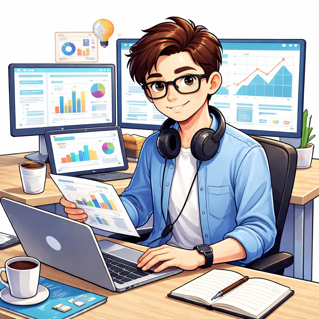 数据分析师工作中示意图