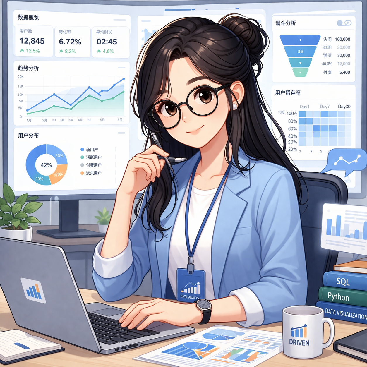 数据分析师工作环境示意图